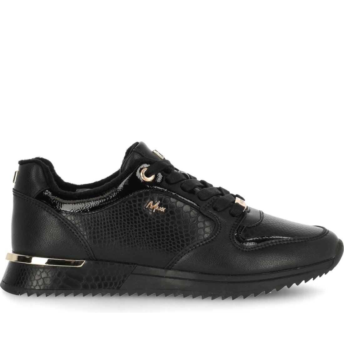 Mexx womens black fleur sport shoe | Vilbury London