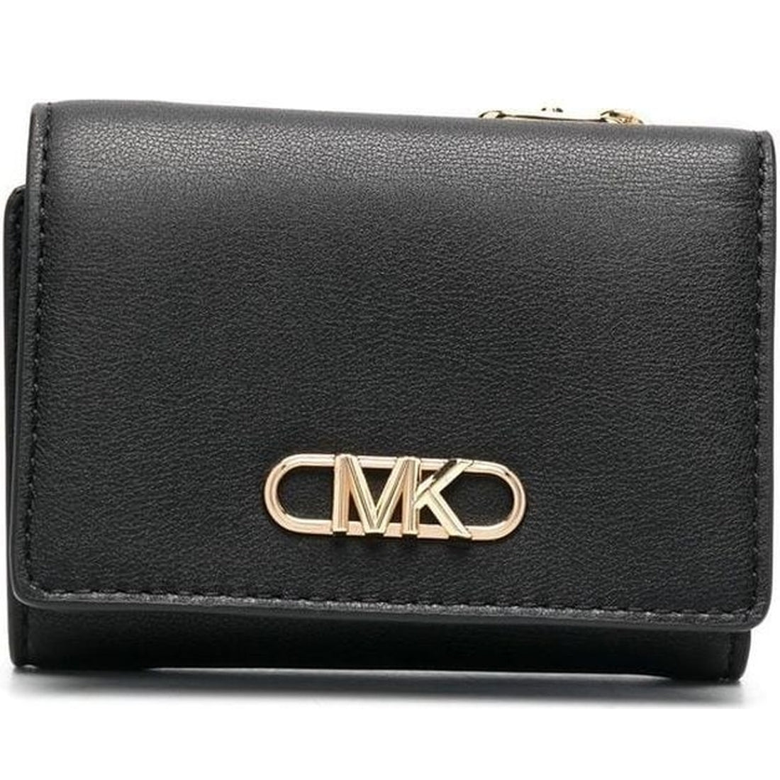 Michael Kors womens black md flap trifold wallet 34F2G7PD8L 001 Vilbury London