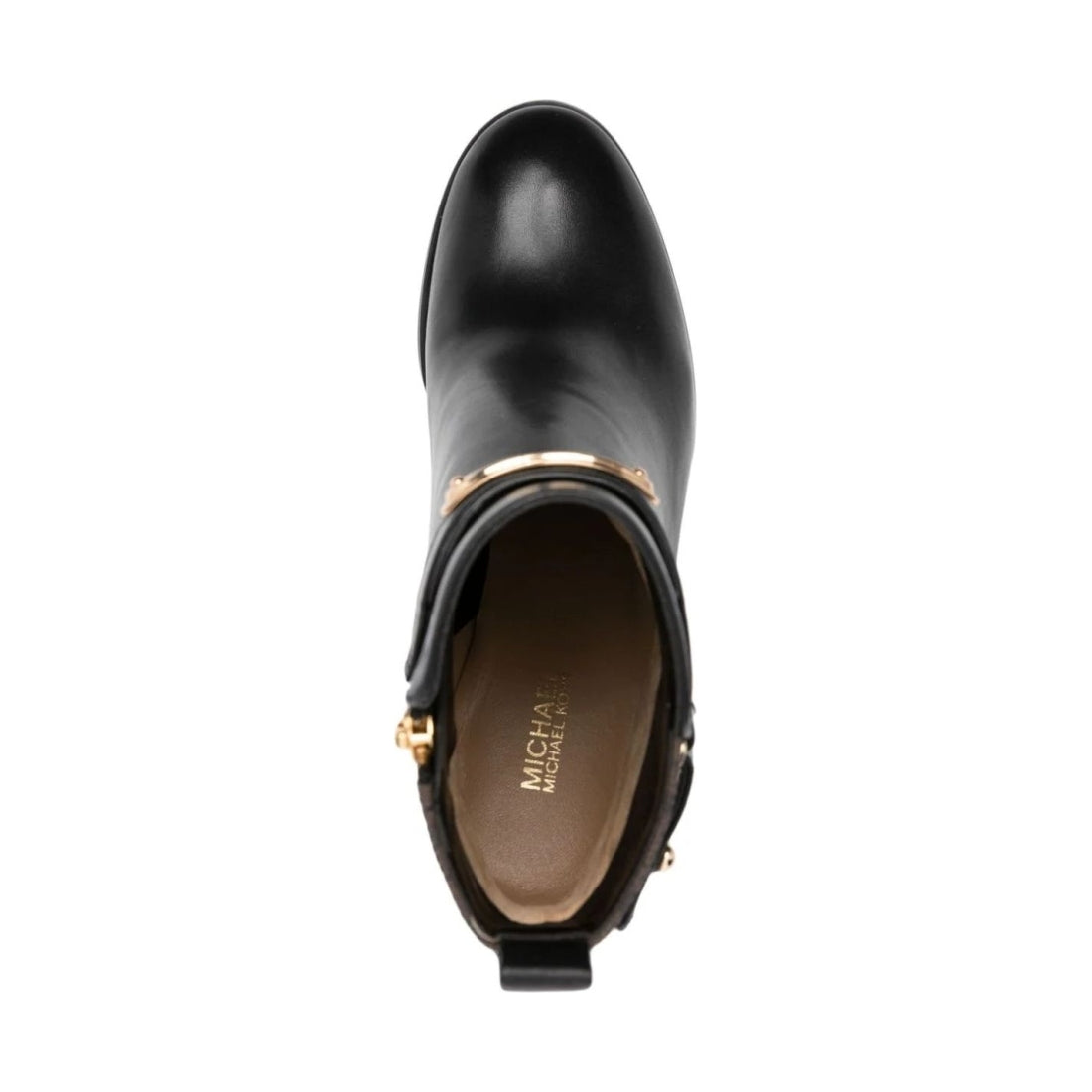 Michael Kors womens blk, brown darcy flat bootie | Vilbury London