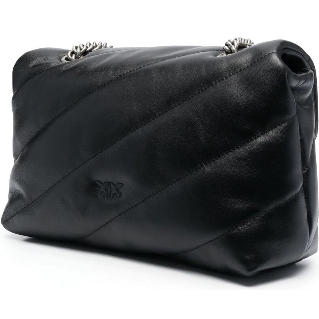 PINKO womens black love puff classic cl sheep shoulder bag | Vilbury London
