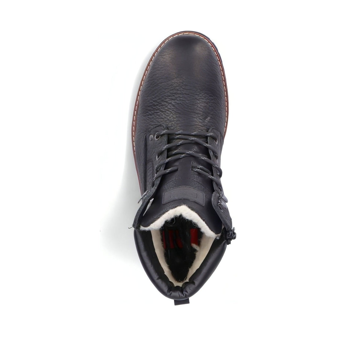 Rieker mens black casual closed booties | Vilbury London