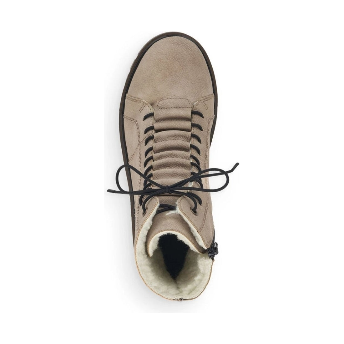 Rieker womens beige casual closed booties | Vilbury London