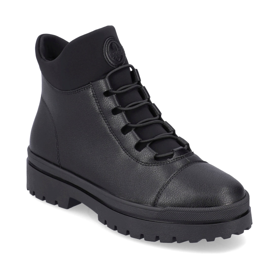 Rieker womens black casual closed booties | Vilbury London