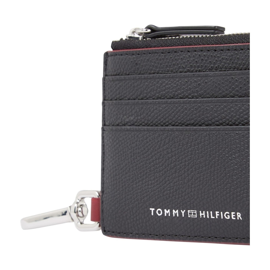 Tommy Hilfiger mens black struc cc wizip wallets | Vilbury London