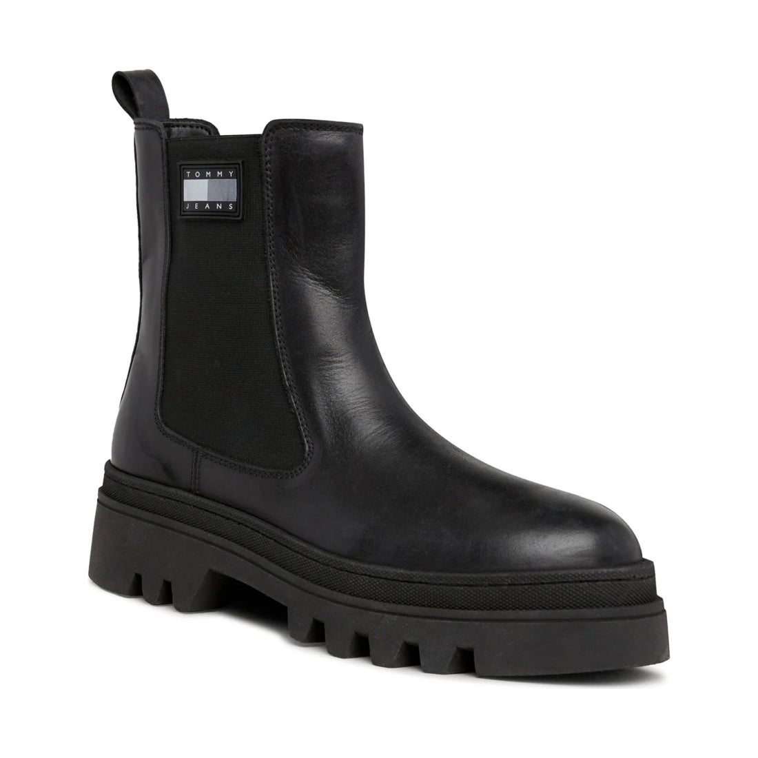 Tommy Jeans womens black fashion chelsea booties | Vilbury London