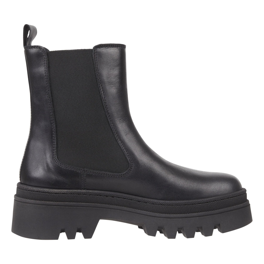 Tommy Jeans womens black fashion chelsea booties | Vilbury London