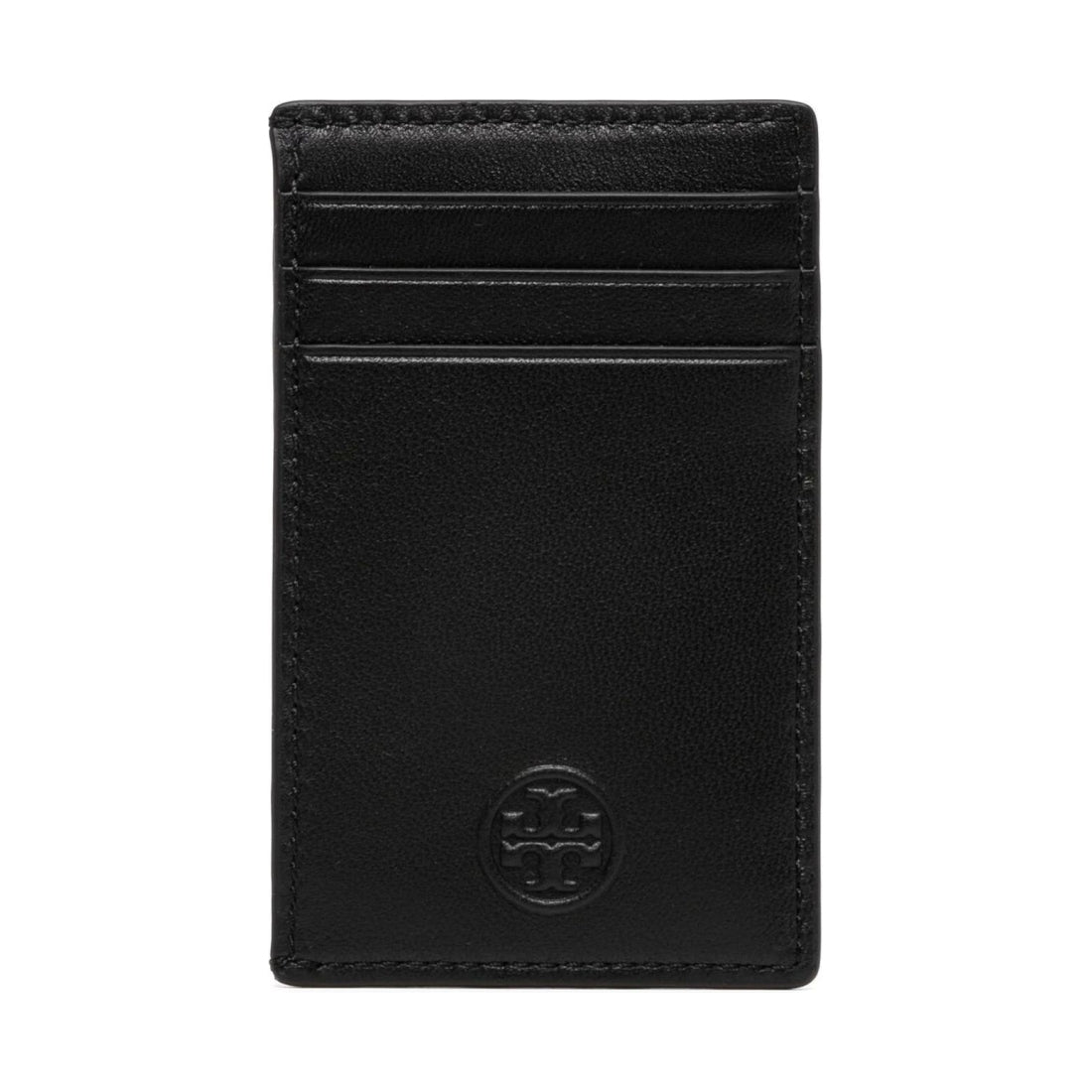 Tory Burch womens black fleming soft card case | Vilbury London