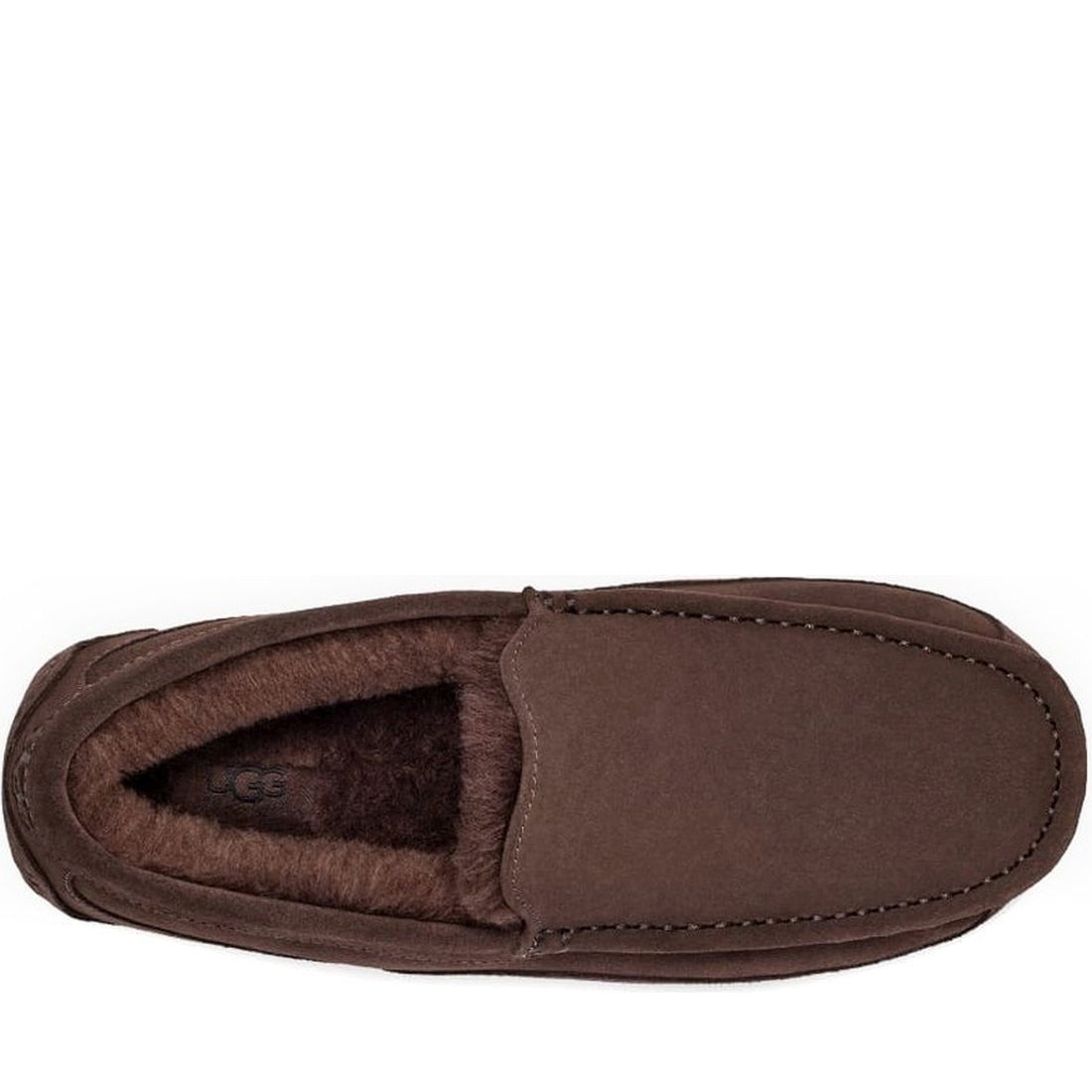UGG mens dusted cocoa ascot indoor slippers | Vilbury London