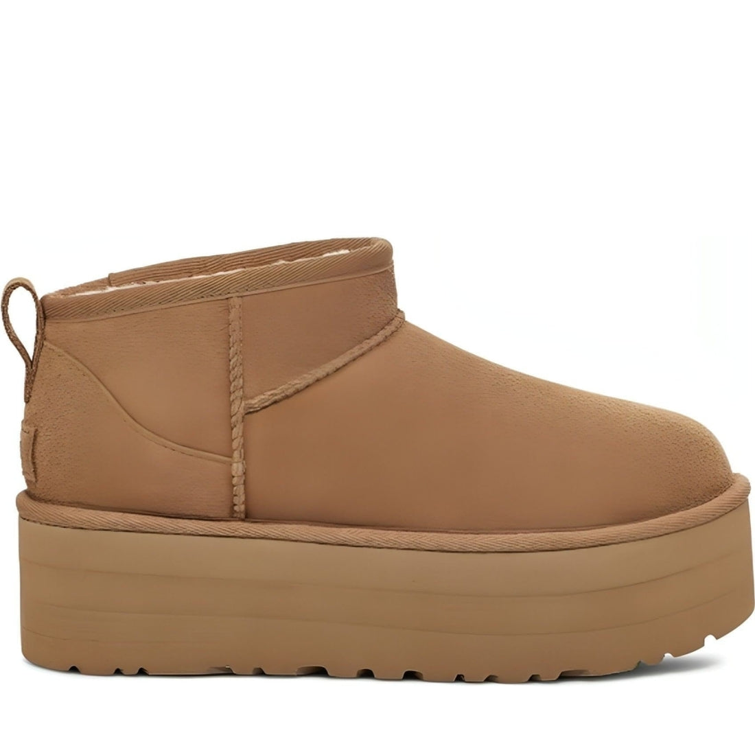 UGG womens chestnut classic ultra mini booties | Vilbury London