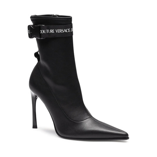 Versace Jeans Couture womens black sadie booties | Vilbury London