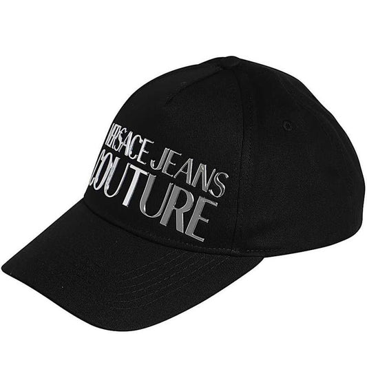Versace Jeans Couture mens black baseball with pences cap | Vilbury London