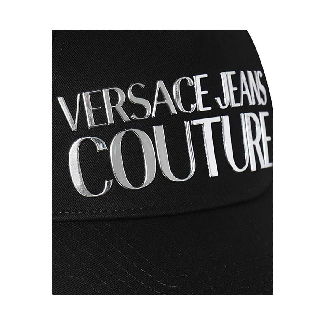Versace Jeans Couture mens black baseball with pences cap | Vilbury London