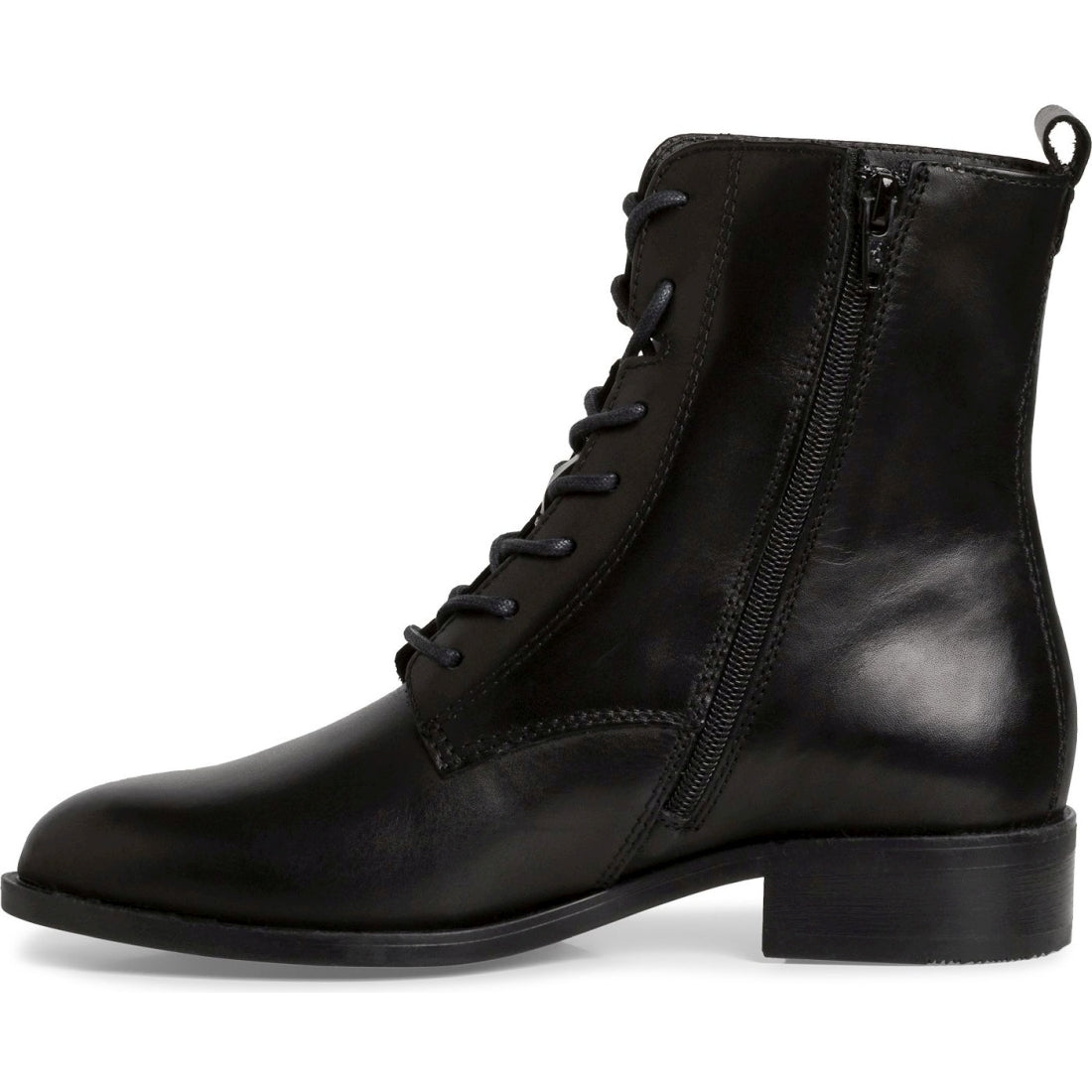 Tamaris womens black casual closed booties | Vilbury London