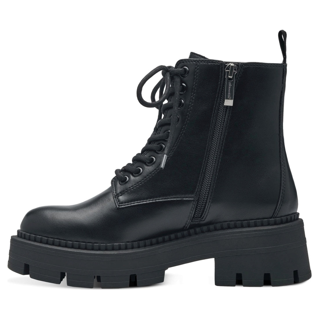 Tamaris womens black casual closed booties | Vilbury London