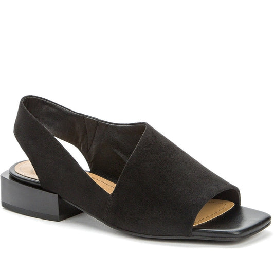 Betsy Womens black casual open sandals | Vilbury London