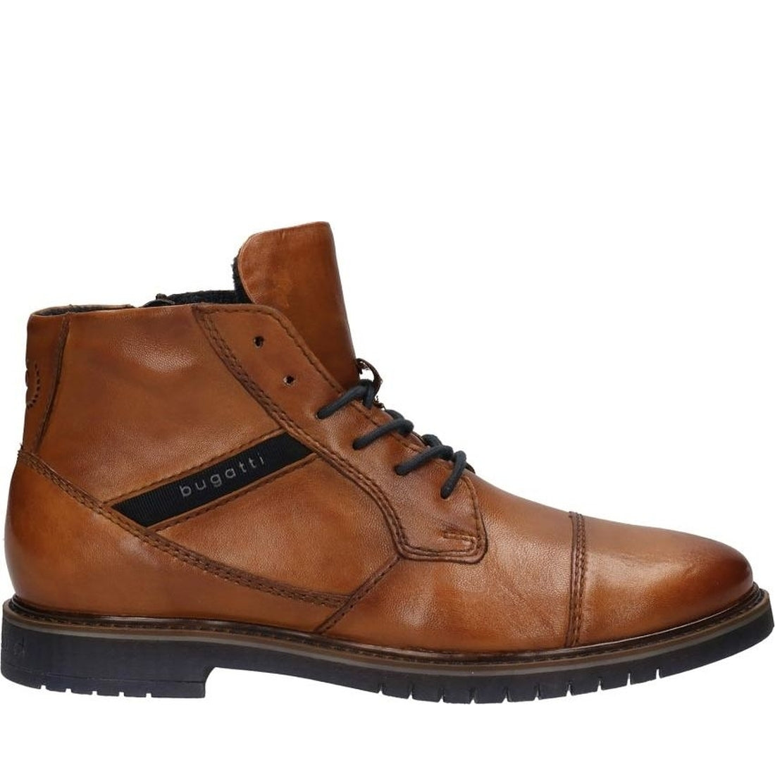 Bugatti mens Cognac caj booties 3318373A41006300 Vilbury London