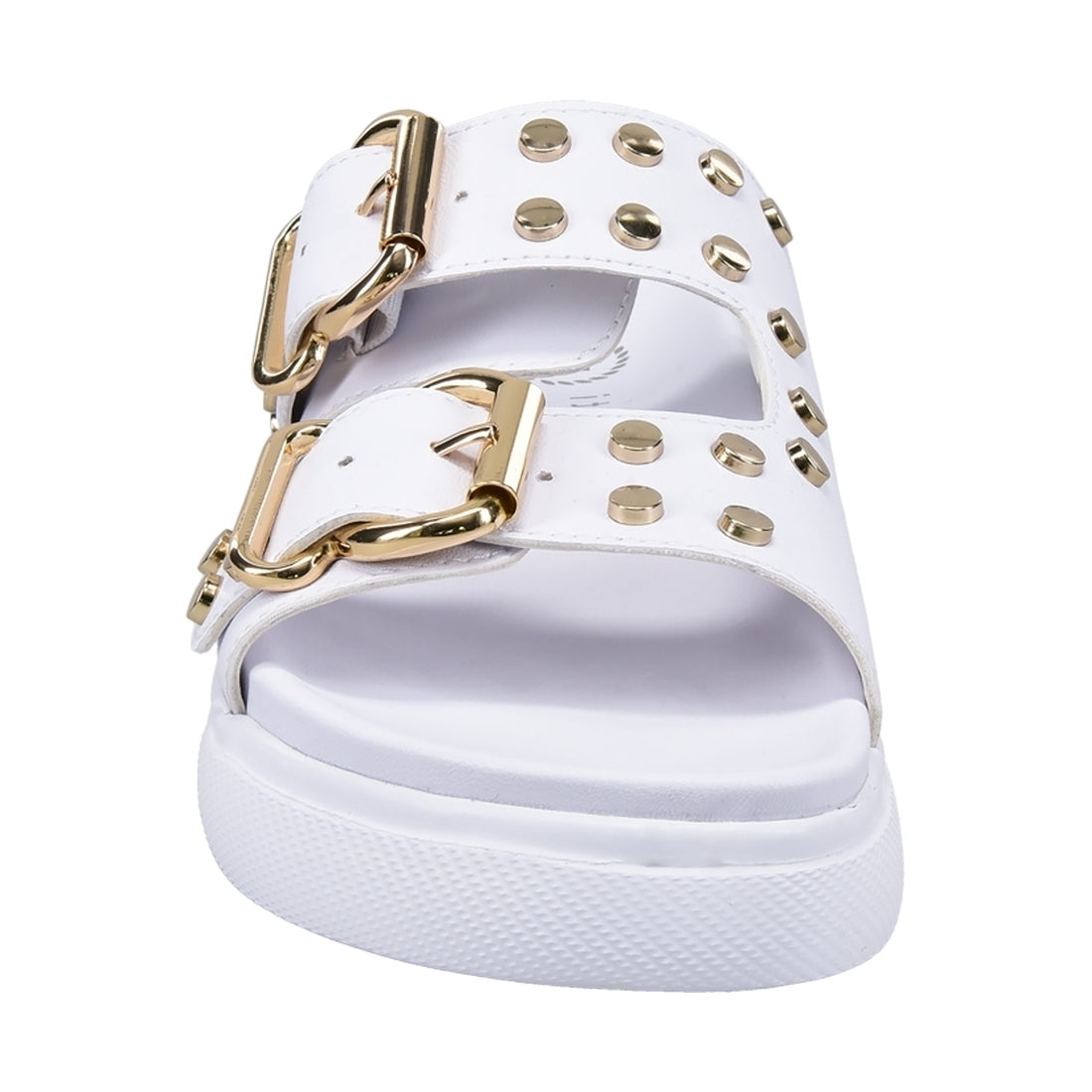 Bugatti Womens White dalia slippers | Vilbury London