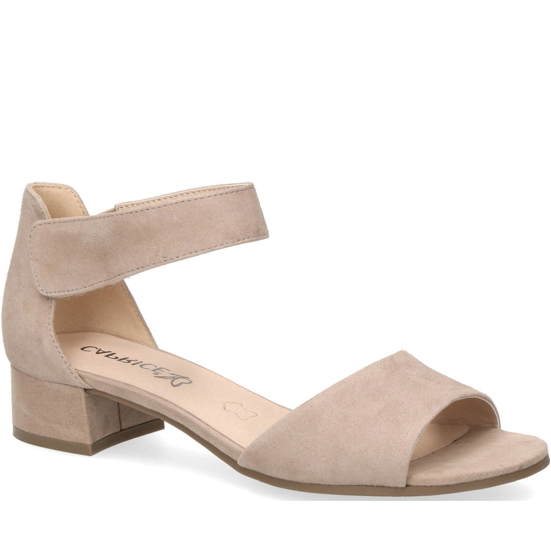 Caprice Womens beige elegant open sandals | Vilbury London
