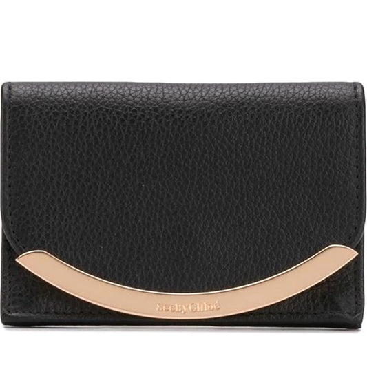 See By Chloe womens black lizzie wallet | Vilbury London