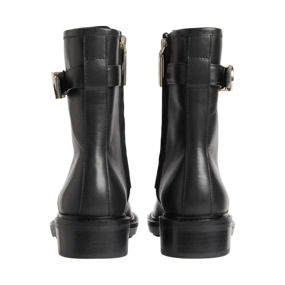 Calvin Klein womens Black rubber sole combat boot w hw | Vilbury London