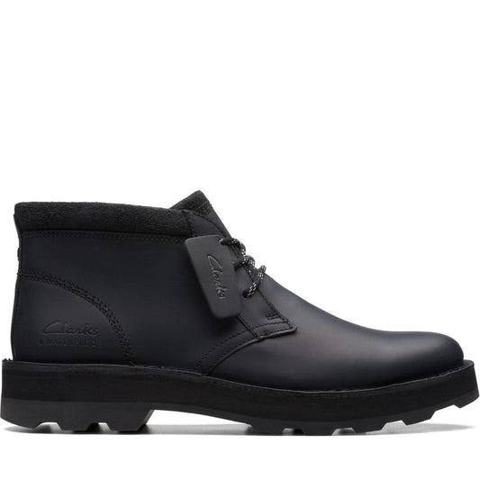 Clarks mens Black corston db wp booties | Vilbury London