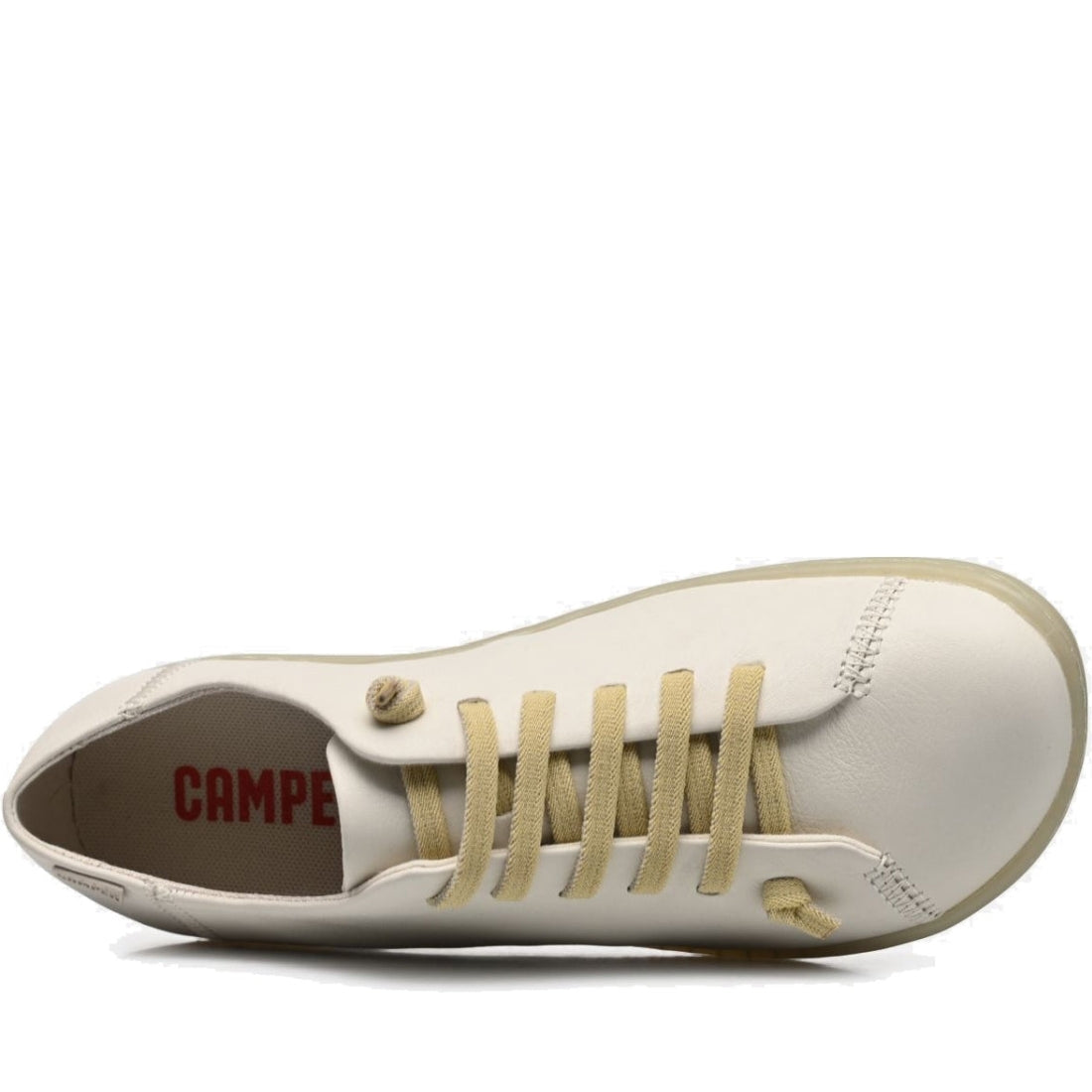 CAMPER womens white natural peu cami sport shoe | Vilbury London