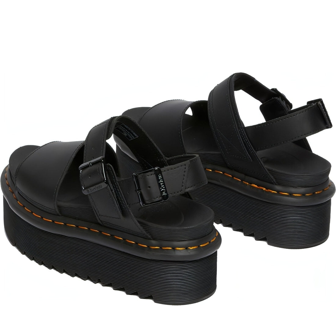 Dr. Martens womens black voss quad hydro sandals | Vilbury London