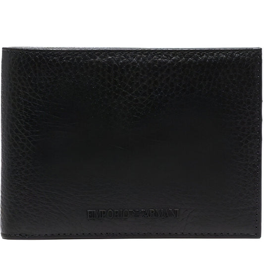 Emporio Armani mens nero casual wallet | Vilbury London