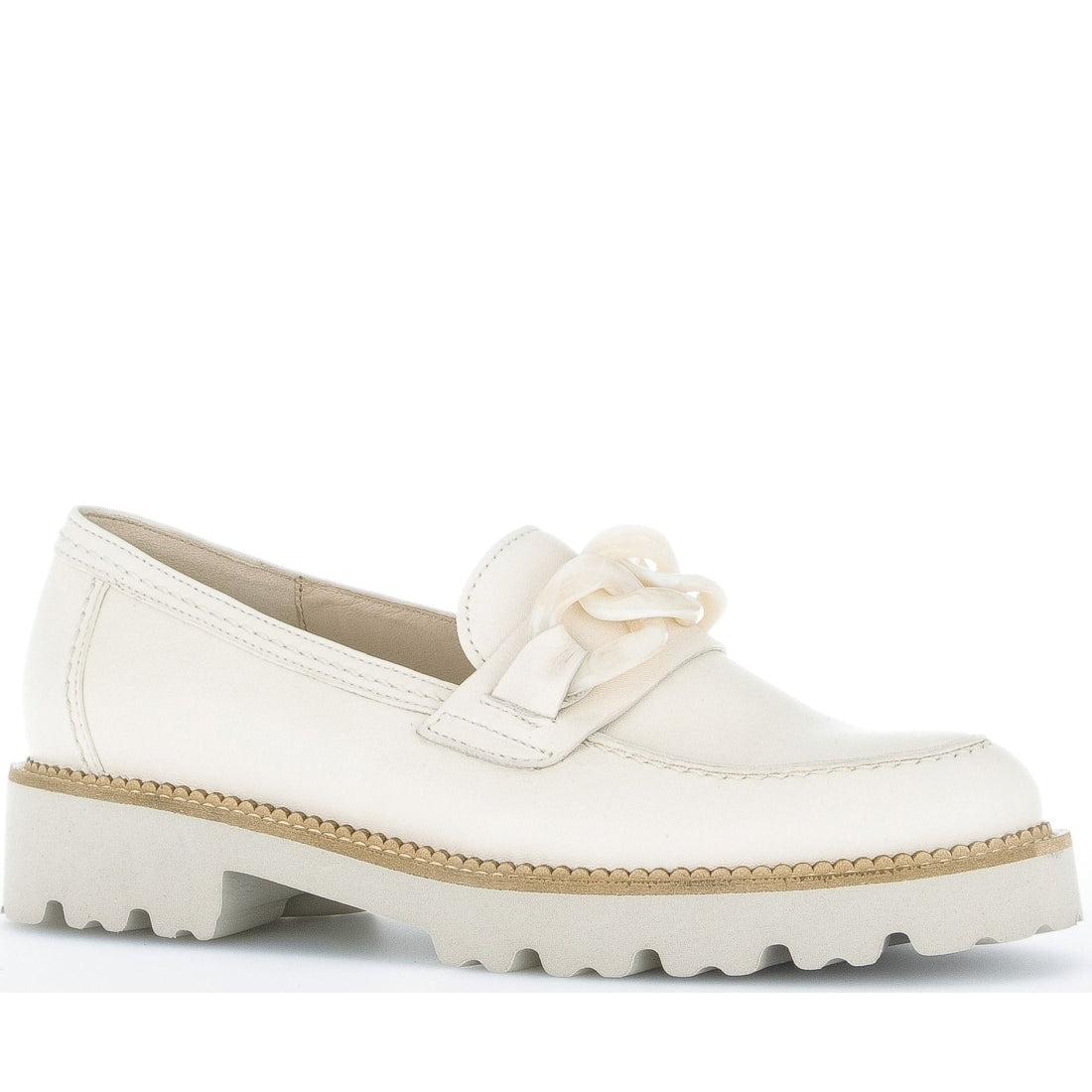 Gabor womens panna (latte) casual closed loafers | Vilbury London