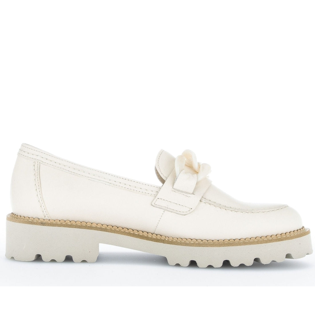 Gabor womens panna (latte) casual closed loafers | Vilbury London