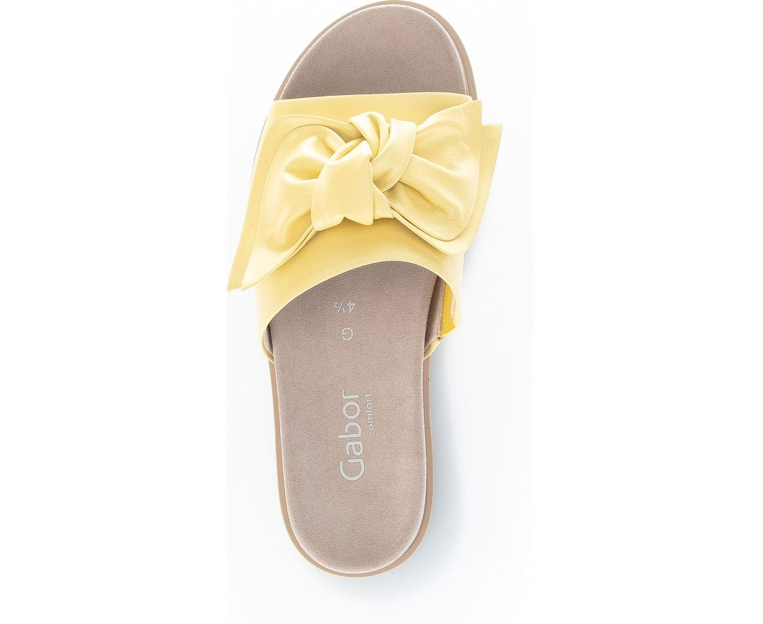 Gabor Womens lemon casual open slippers | Vilbury London