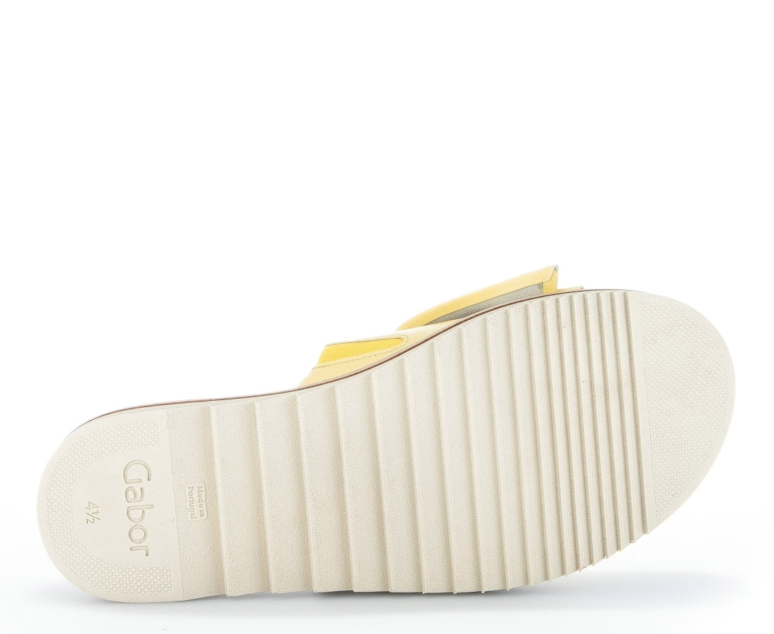 Gabor Womens lemon casual open slippers | Vilbury London