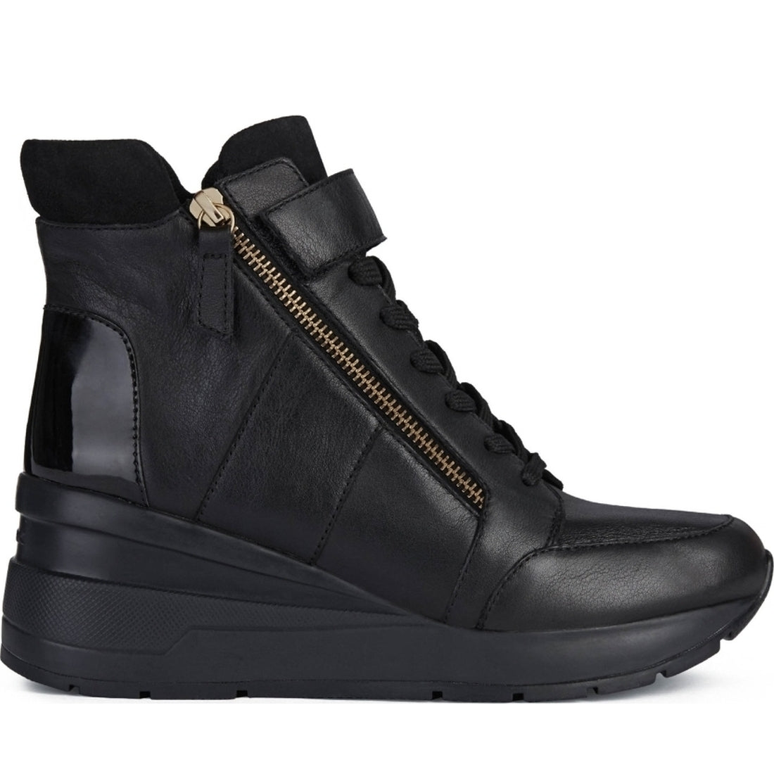 Geox womens Black zosma booties | Vilbury London