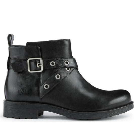 Geox womens Black rawelle booties | Vilbury London