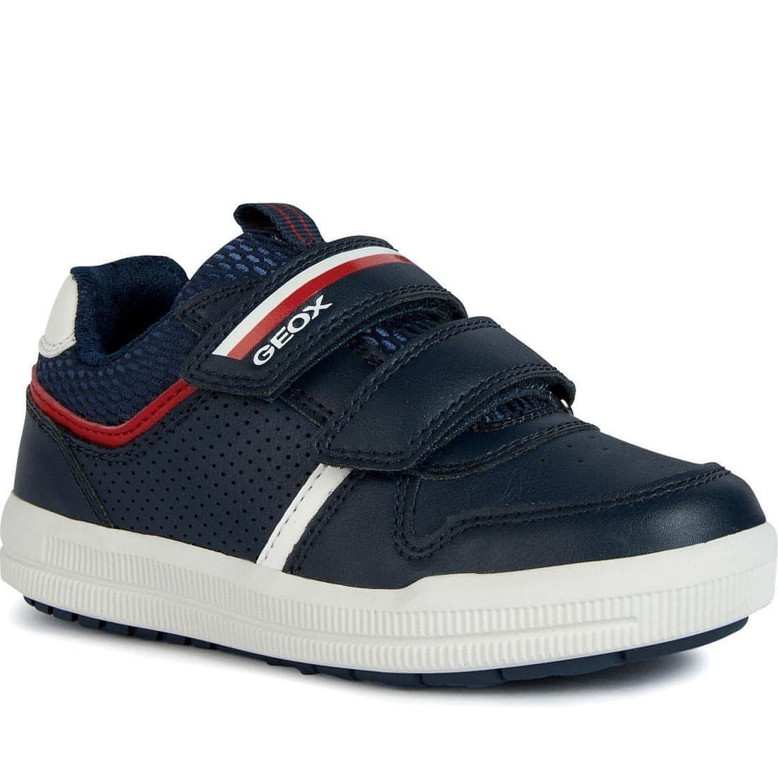 Geox boys navy, red arzach sport shoes | Vilbury London