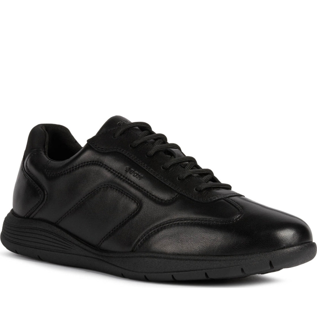 Geox mens Black spherica ec2 sport shoe | Vilbury London