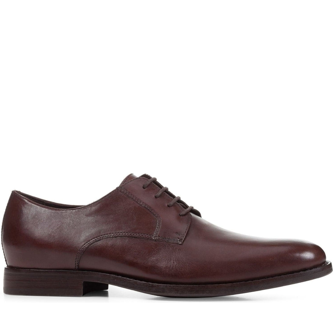 Geox mens dark brown hampstead formal | Vilbury London