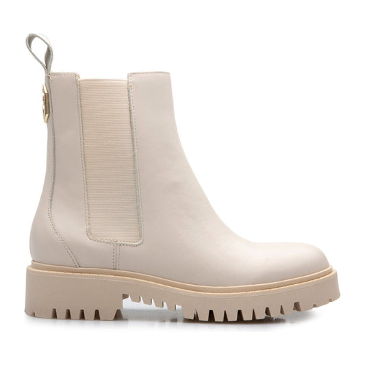 Guess womens ivory casual closed booties | Vilbury London