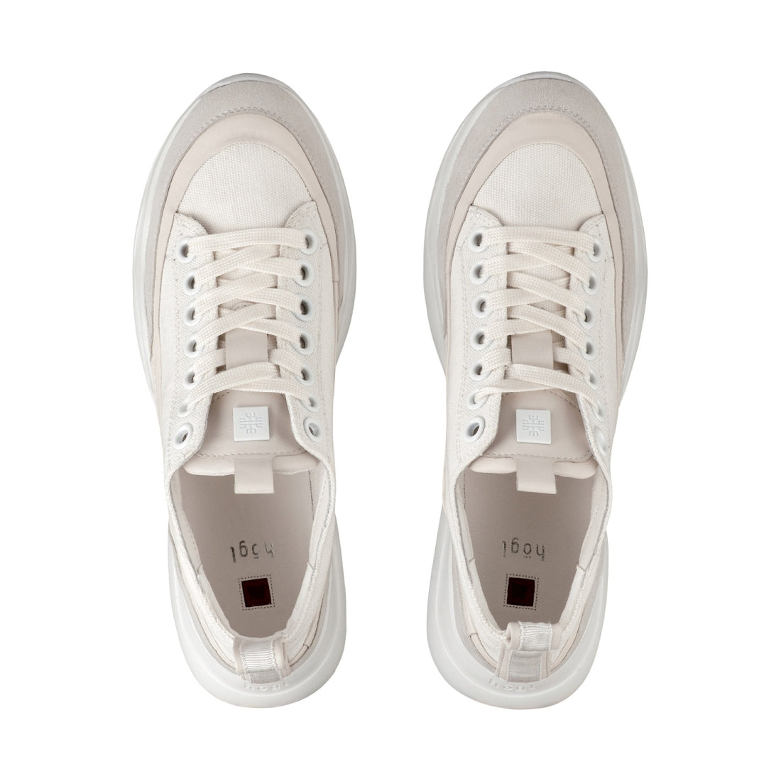 Hogl Womens Creme chelsea flats | Vilbury London