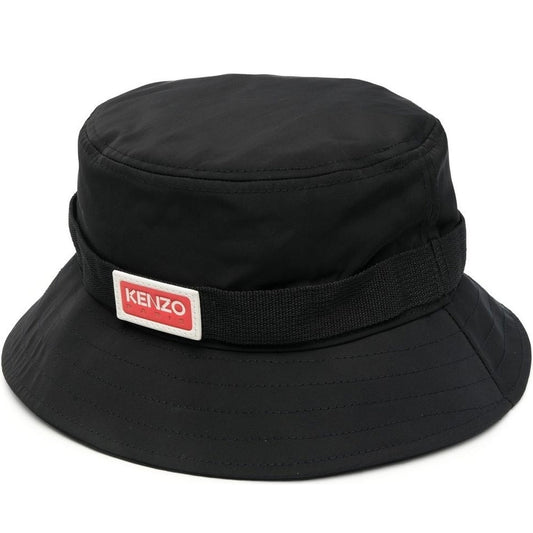 KENZO mens black casual bucket hat | Vilbury London