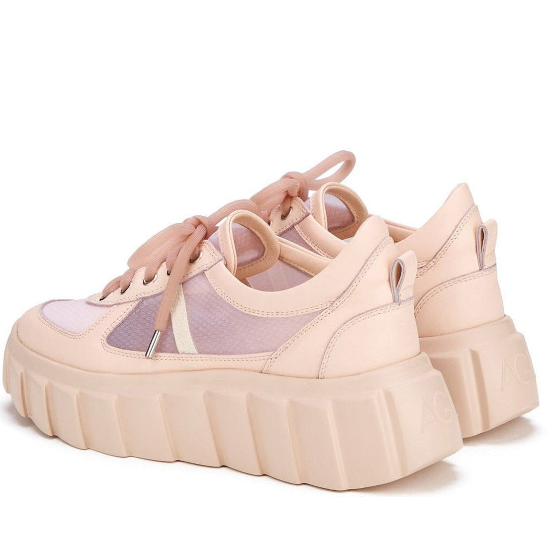 AGL Womens Penn Whit Ro blondie grid shoes | Vilbury London