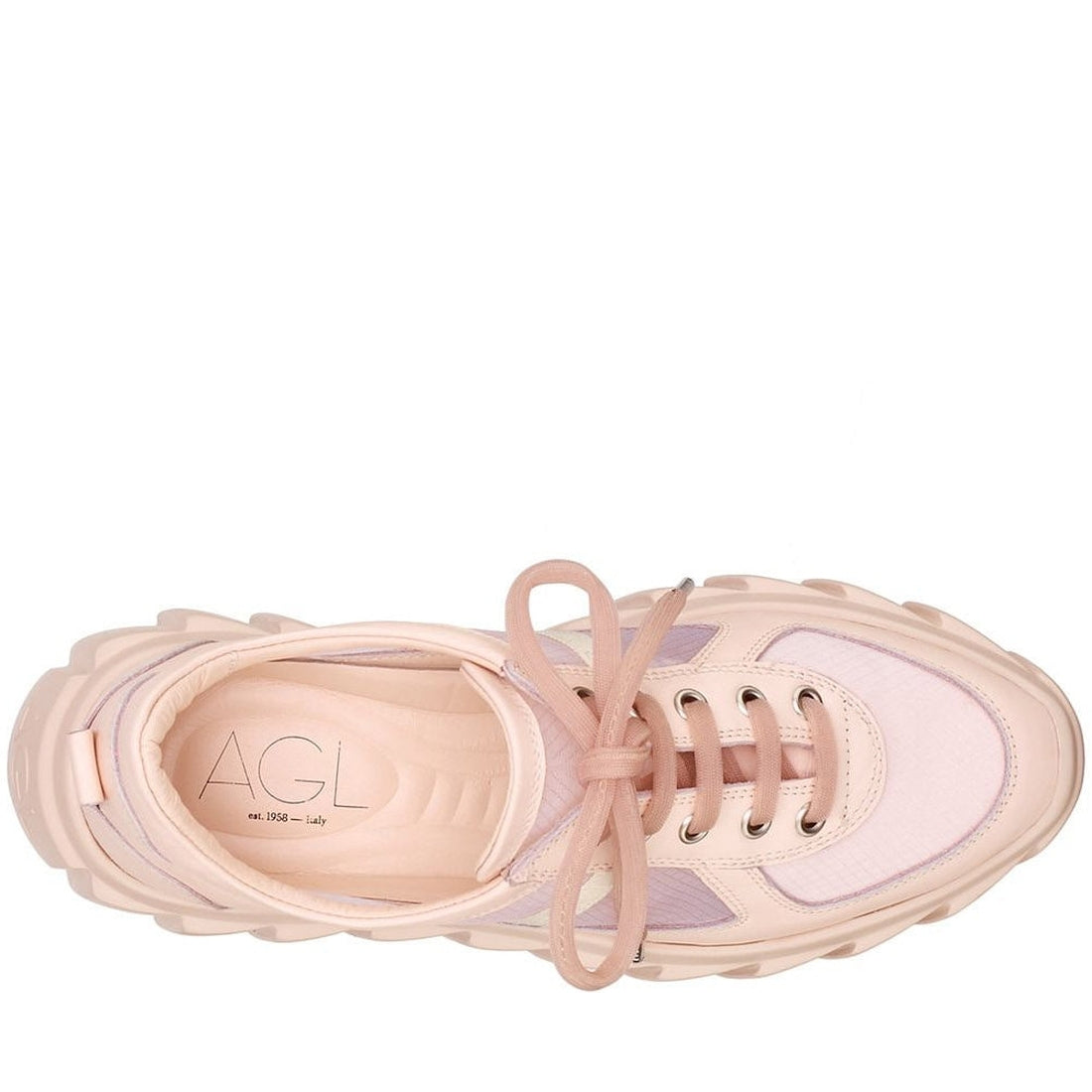 AGL Womens Penn Whit Ro blondie grid shoes | Vilbury London