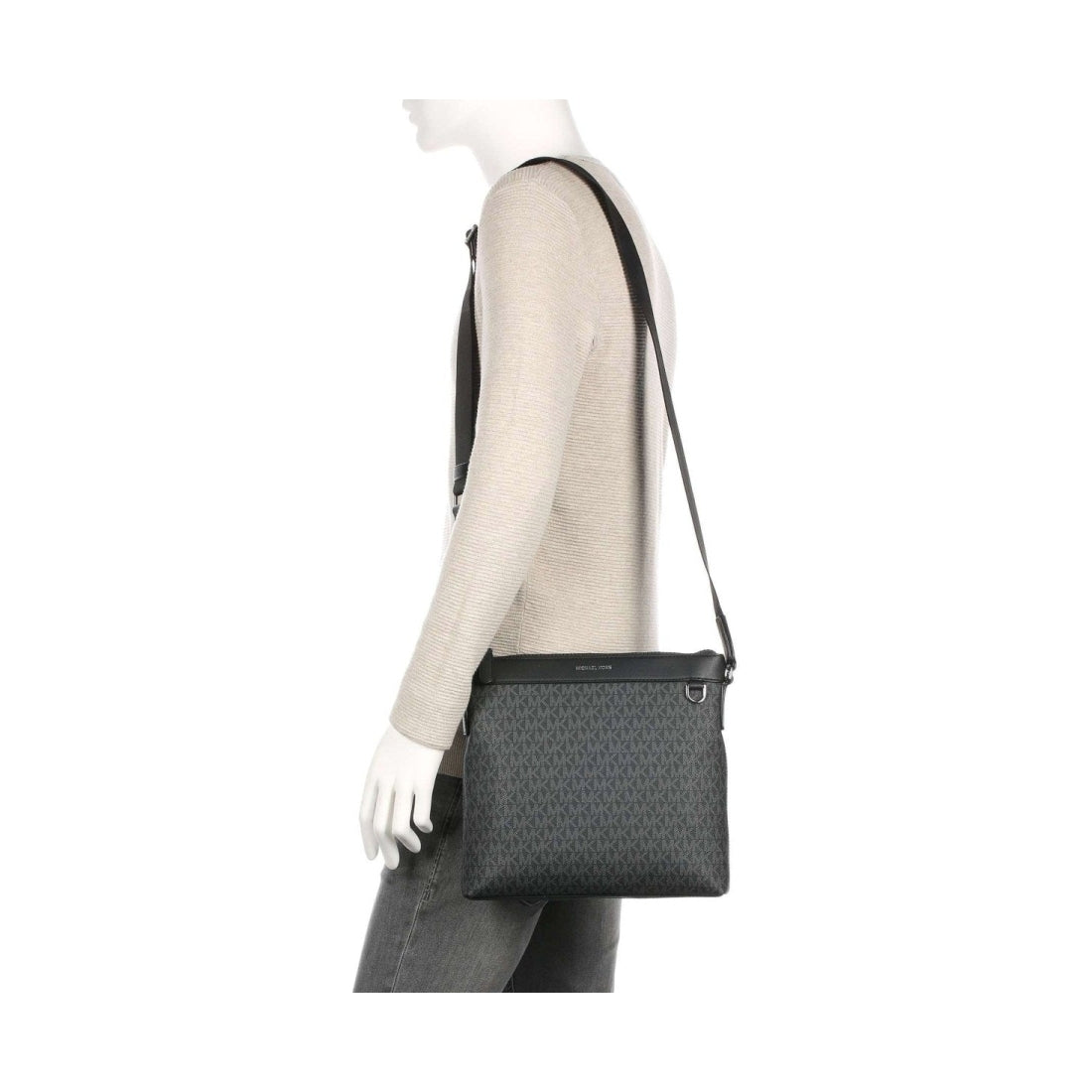 Michael Kors mens Black crossbody bag | Vilbury London
