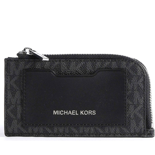Michael Kors mens Black l zip wallet | Vilbury London