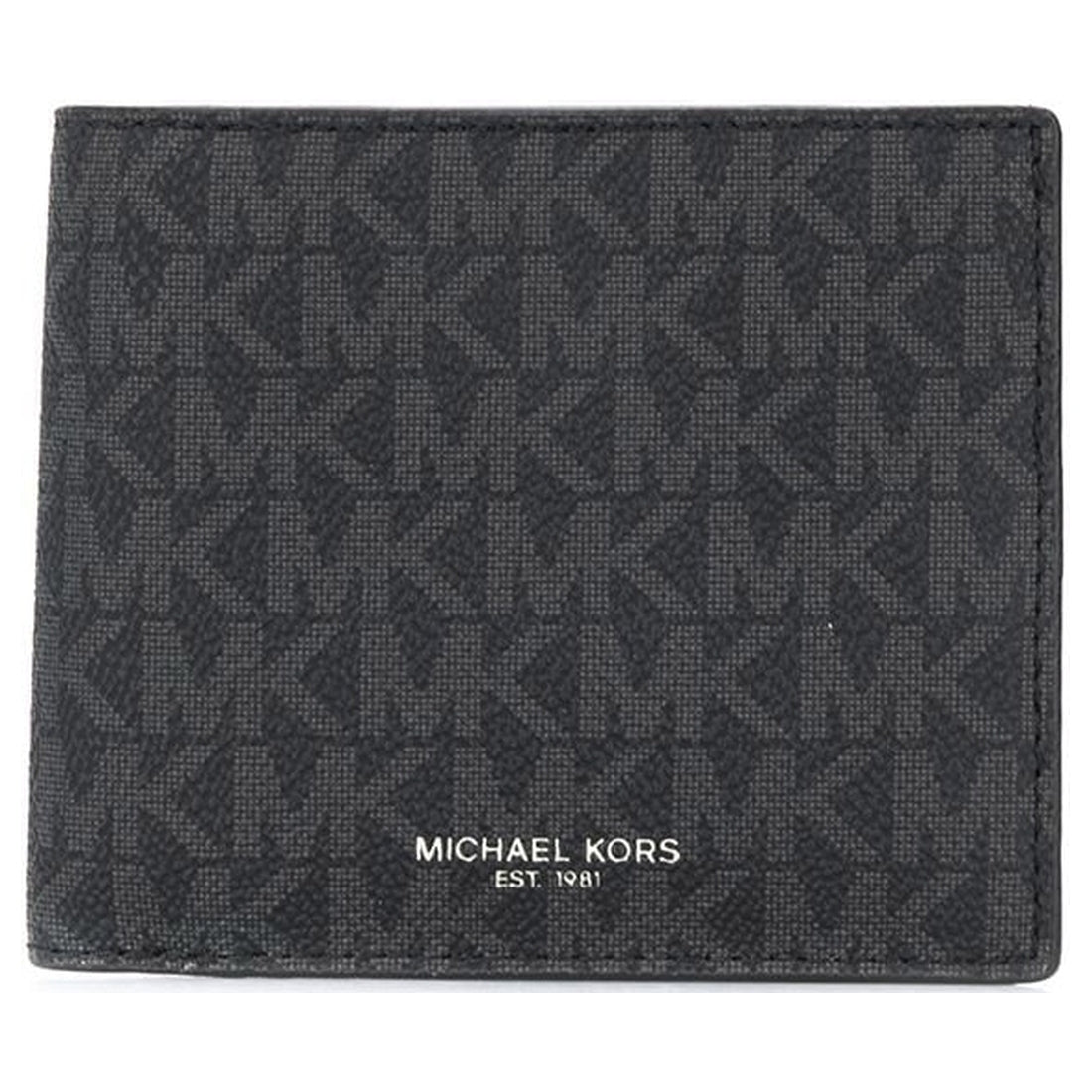 Black and gray michael kors wallet best sale