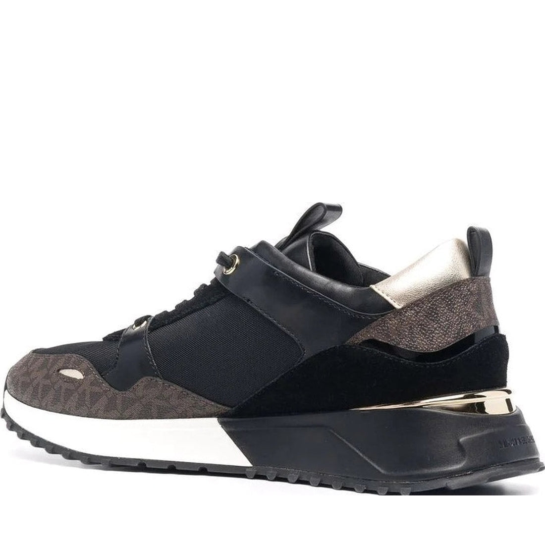 Michael Kors womens Black theo trainer | Vilbury London