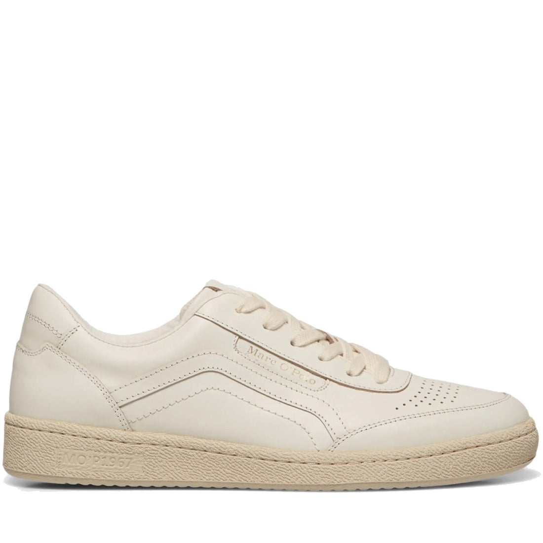 Marc O'Polo Mens Offwhite courtm shoes | Vilbury London