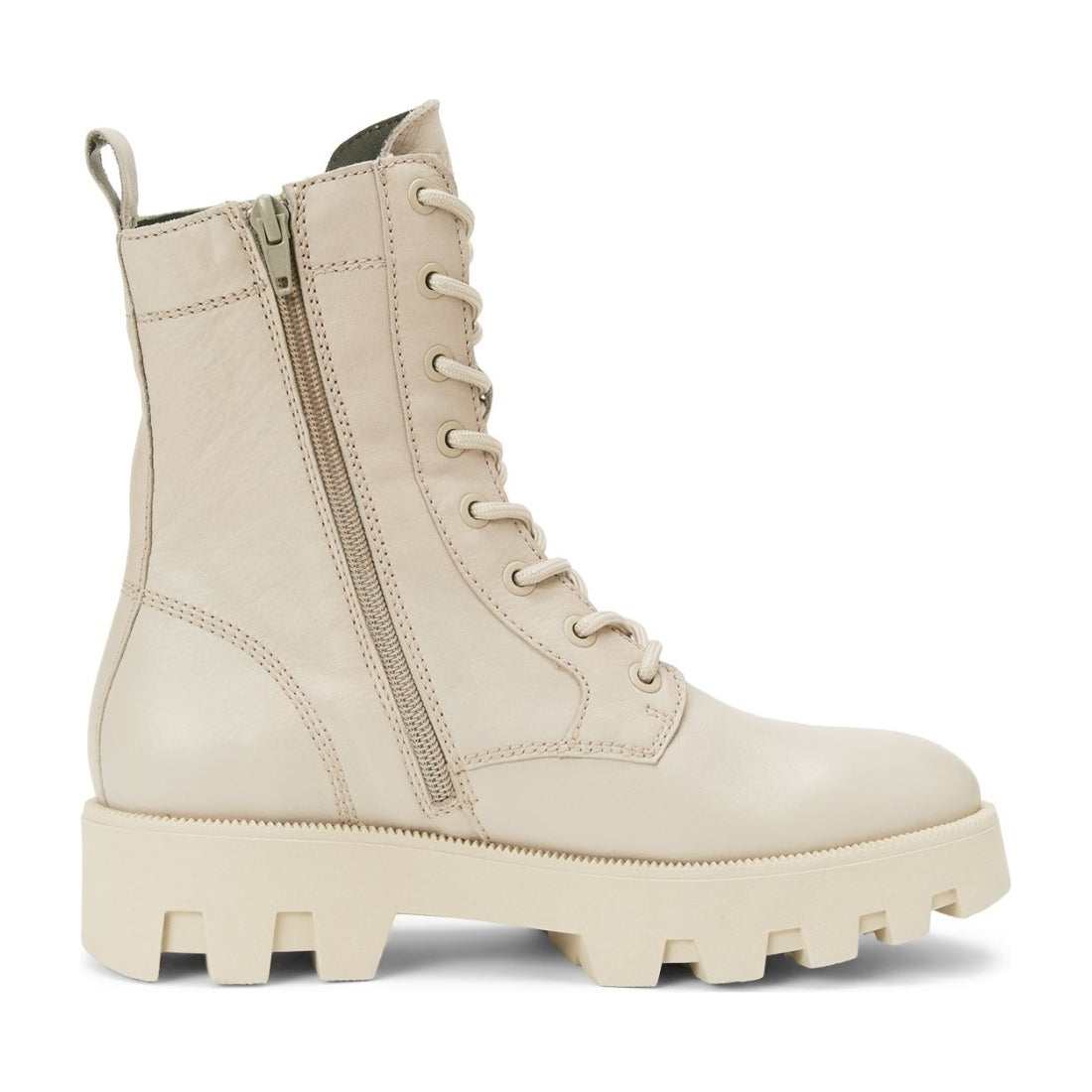 Marc O'Polo womens light taupe casual closed booties | Vilbury London