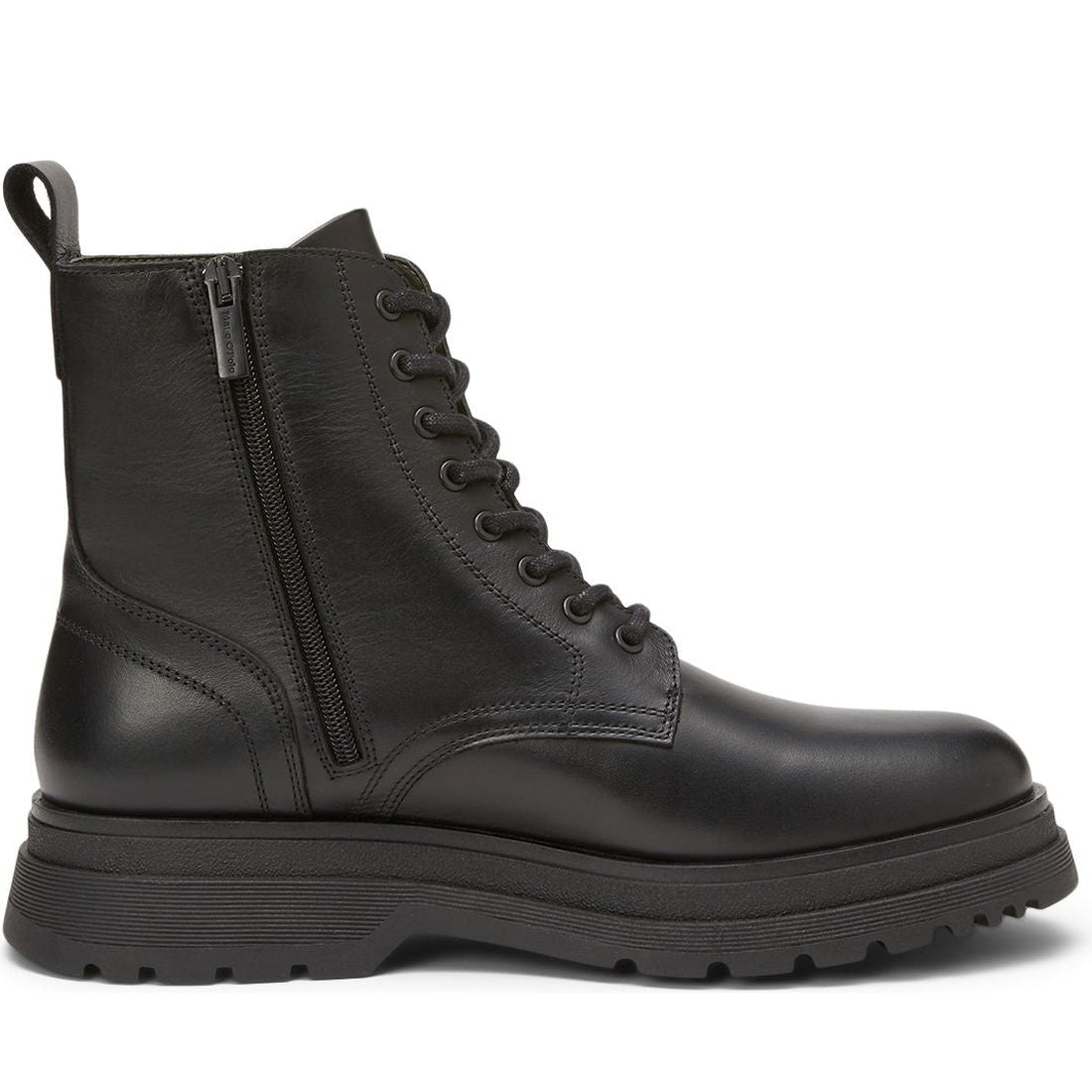 Marc O'Polo mens black casual closed booties | Vilbury London