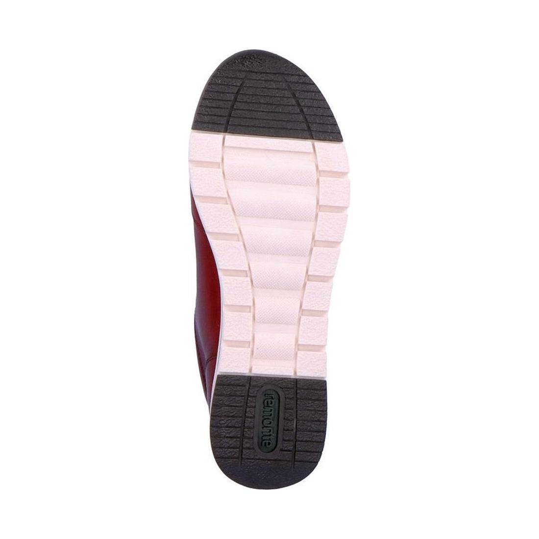 Remonte womens red casual closed booties | Vilbury London